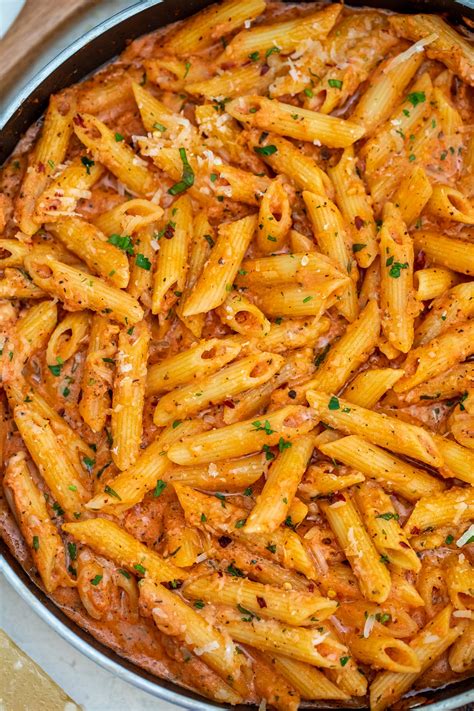 Penne alla vodka .